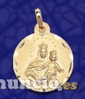 MEDALLA VIRGEN AUXILIADORA EN ORO Y EN PLATA.